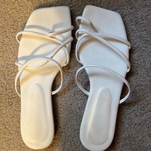 SHEIN White Strappy Sandals